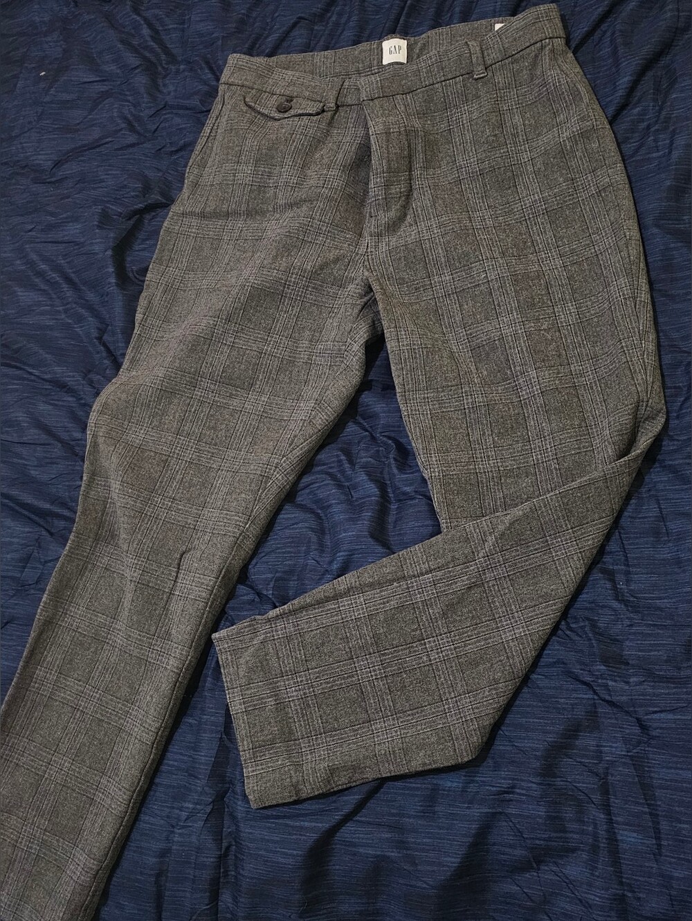 GAP Gray Plaid Dress Pants